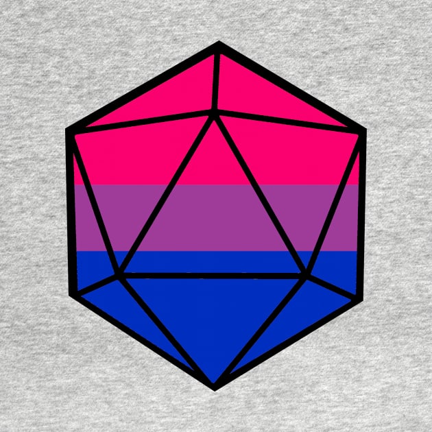 Bisexual Pride d20 by EmrysMartigan